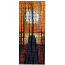 Maximex Türvorhang Modell Sonnenuntergang (1 St), Hakenaufhängung, abdunkelnd, Insekten- und Sichtschutz aus Bambus, für Balkon oder Terrasse bunt