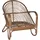 Hofmann Living And More Loungesessel Handgeflochten 1 Stk. 70 x 80 x 90 cm Braun mit Kissen