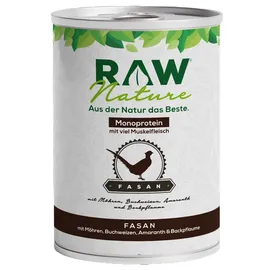 RAW Nature Nassfutter Fasan Pur mit Möhren, - Amaranth, getreidefrei 1x400 g Futter