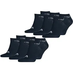 HEAD Herren Damen Unisex Sneaker Basic Sport Socken - 6er 9er 12er Multipack in 35-38 6er Pack