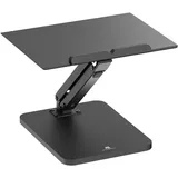 MacLaren Maclean Desktop-Monitor- oder Laptopständer, Gasfeder, für stehendes oder sitzendes Arbeiten, Schwarz,