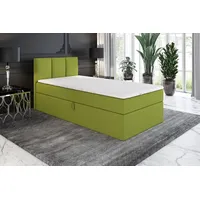 Mebloland Boxspringbett, Jugendbett NASI 80x200 (Links) mit Bettkästen, Bonell-Matratze