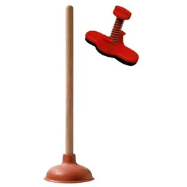 CORNAT Pömpel Set SA250 mit Holzgriff 14 cm Ø