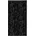 arsvita 80x185 cm Unistreifen schwarz