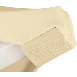 Beautissu Stehtischhusse Stella Creme Ø 80 cm 5tlg