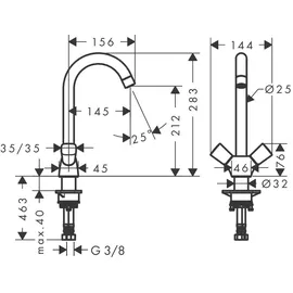 Hansgrohe Logis M31 220 1jet chrom 71280000