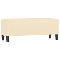 VidaXL Sitzbank Creme 100x35x41 cm Stoff