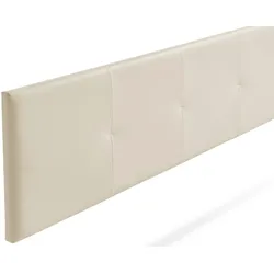 Gepolstertes Kopfteil ALTEA Kunstleder 100x50x5 cm - Eierschale - Moonia