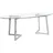 Beliani Couchtisch, Silber, Transparent, Glas, 120x45x60 cm, Wohnzimmer, Wohnzimmertische, Couchtische