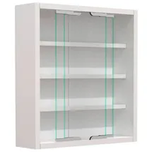 VCM Hängevitrine Agisa weiß ¦ Maße cm - BHT 37x40x10 cm