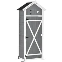 Outsunny Geräteschrank 0,78 x 0,53 m Grau