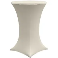 Trutzholm Stehtischhusse Stretch beige Partytisch Bistrotisch 80cm