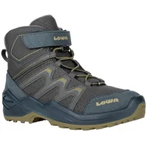 Lowa Maddox Warm GTX Mid Kinder Petrol/Senf 29