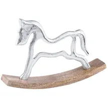 Marrakesch Orient & Mediterran Interior Schaukelpferd 30 cm Silber