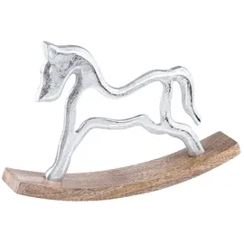 Marrakesch Orient & Mediterran Interior Schaukelpferd 30 cm Silber