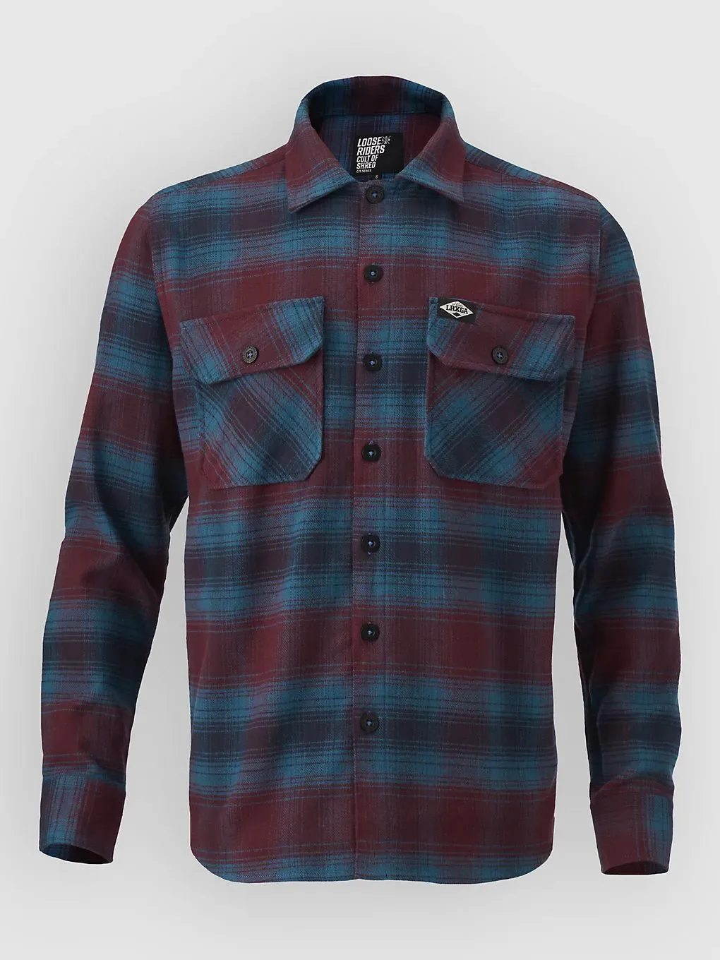 Loose Riders Woodland Flannel Hemd purple Gr. S
