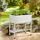 Relaxdays Hochbeet, Folie, Ablage, HxBxT: 80 x 74 x 38 cm, Garten, Balkon & Terrasse, Pflanztisch, Tannenholz, weiß