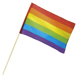 Love&Peace Regenbogen Fahne 30x45cm - OS