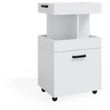 Vicco Rollcontainer Kamber, Weiß 50 x 89 cm