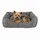 LIONTO Hundebett L 75 x 60 cm grau