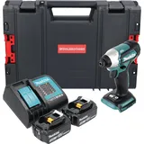 Makita Makita, DTD 155 SFJ-R Akku Schlagschrauber 18V 140Nm Brushless + 2x Akku 3,0 Ah + RHINO