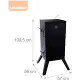 Relaxdays, Holzkohlegrill, Räucherofen (36 cm)