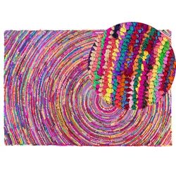 Teppich bunt 140 x 200 cm Shaggy MALATYA