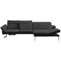 Himolla Ecksofa, Grau, Metall, Echtleder, Longlife-Leder, Dickleder, 3,5-Sitzer, Ottomane rechts, L-Form, 299x203 cm, Blauer Engel, Goldenes M, Emas, Typenauswahl, Lederauswahl, Stoffauswahl, Sitzqualitäten, Hocker erhältlich, Rücken echt, individuell planbar, Wohnzimmer, Sofas & Couches, Wohnlandschaften, Ecksofas