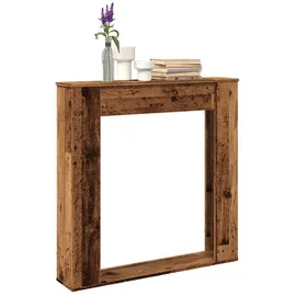 vidaXL Kaminumrandung Altholz-optik 100x20x100 Cm Holzwerkstoff Vidaxl