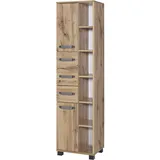 Schildmeyer Milan Hochschrank 701090, eiche Landhaus Dekor, 41.9 x 32 x cm,