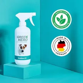 Green Hero Knabber-EX 500 ml Knabberstopp für Hund & Katze Anti Knabber & Ankauen von Möbeln Schuhen u.v.m. Bitterspray Anti Kau Spray Hund