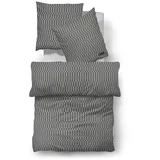 biberna Bettwäsche Satin CINQUE (BL 135x200 cm) - grau - BL 135x200 cm