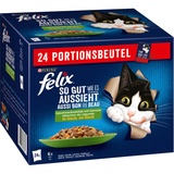 Felix So gut wie es aussieht Gemüsevariationen Katzenfutter nass