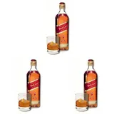 Johnnie Walker Red Label, Blended Scotch Whisky, 1000 ml (Packung mit 3)