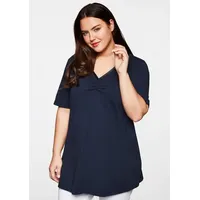 Sheego T-Shirt Longshirt blau 48/50