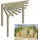 Gartenpirat Eckpergola 240 x 240 x 220 cm Braun