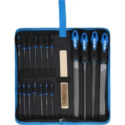 Brilliant Tools Feilen-Satz mit Feilenbürste, 19-tlg  BT103030