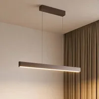 LUCANDE Mylosh 1-flg. dimmbar 110 cm Modern / Braun