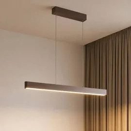 LUCANDE Mylosh 1-flg. dimmbar 110 cm Modern / Braun