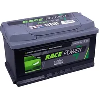 intAct Race-Power RP80, 15% mehr Startleistung, wartungsfreie Autobatterie 12V 80Ah 700 A (EN), Schaltung 0 (Pluspol rechts), Maße (LxBxH): 317x175x175mm