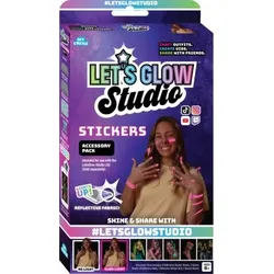 LET'S GLOW STUDIO LG3361S-CDU Zubehör Sticker Set: Zusätzliches Bastelset mit reflektierendem Material