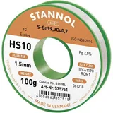 Stannol HS10 2510 Lötzinn, bleifrei Spule Sn99,3Cu0,7 100g 1.5mm