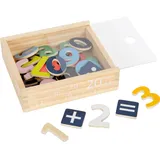 Small Foot Company Small foot 10731 - Bunte Magnetzahlen, 40 Teile in Holzbox, 17x15x5cm