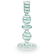 Pip Studio Kerzenständer Swirl Glas Blau