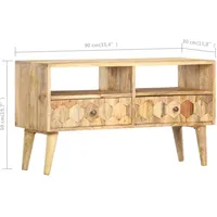 VidaXL TV-Schrank 90 x 30 x 50 cm Massivholz