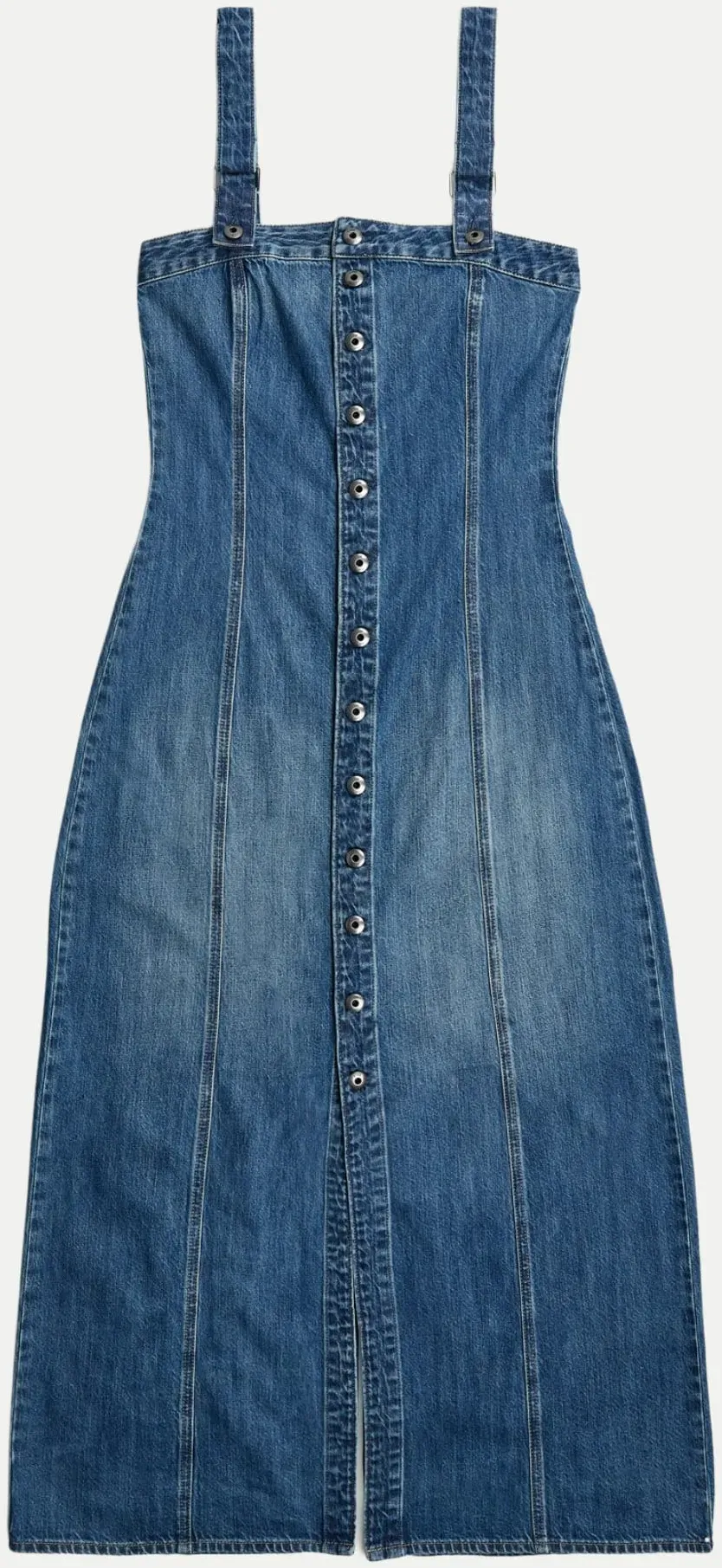 Jeanskleid mit maxilänge Blau S