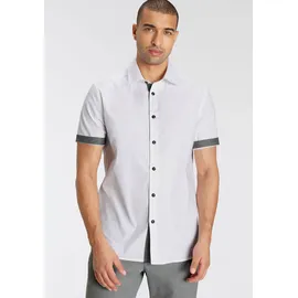 Bruno Banani Kurzarmhemd Weiß 37/38