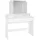 ML-Design - Schminktisch, Frisiertisch Mit 3-tlg. Klappspiegel Und 2 Schubladen, 100 X 40 X 140 Cm, Weiß, Modern, Kosmetiktisch Mit 3 Offenen Fächern, Frisierkommode Schminkkommode Kommode Make-up Tisch
