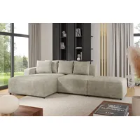 Fun Möbel Ecksofa Designersofa MEGAN XS inkl. Hocker Stoff