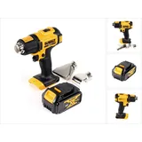 DeWalt DCE 530 N Akku Heißluftpistole 18V 530°C + 1x Akku 4,0Ah + Flächen- und Reflektordüse - ohne Ladegerät